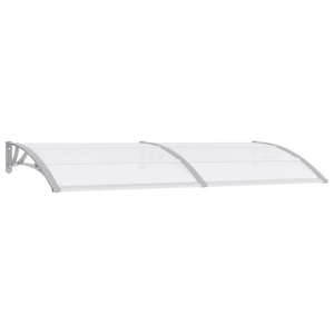 vidaXL, vidaXL Türvordach Grau 240x100 cm PC, vidaXL Türvordach Grau 240x100 cm PC