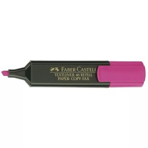 Faber-Castell, FABER-CASTELL TEXTLINER 48 1-5mm 154828 rosa