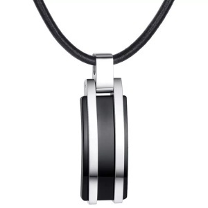 True Rebels, Leder-kette Damen Schwarz 51cm, True Rebels - Leder-Kette, 51cm, Schwarz