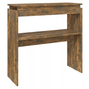 vidaXL, vidaXL Konsolentisch Räuchereiche 80x30x80 cm Holzwerkstoff, vidaXL Konsolentisch Räuchereiche 80x30x80 cm Holzwerkstoff