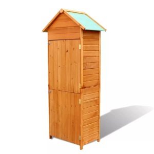vidaXL, vidaXL Gartenschrank Braun 79x49x190 cm, vidaXL Gartenschrank Braun 42,5x64x190 cm