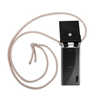 Cadorabo, Handy Kette für Sony Xperia L4 Silikon mit Silbernen Ringen, 