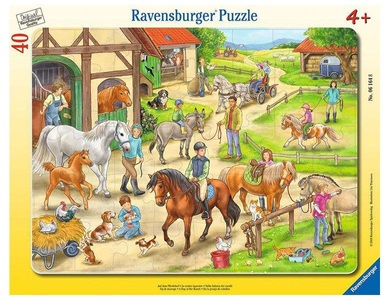 Ravensburger, Ravensburger Puzzle Auf dem, Rahmenpuzzle Ravensburger Auf dem Pferdehof 40 Teile