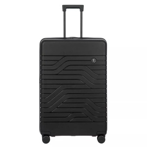 Brics, Brics Ulisse B1Y - Erweiterbarer Trolley Spinner Large in Schwarz, Brics - Ulisse Erweiterbarer Trolley 79cm, für Damen, Schwarz, One Size