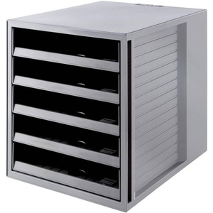 HAN, HAN Schubladenbox KARMA 14018-18 Grau DIN A4 Anzahl der Schubfächer: 5, Han Schubladenbox, KARMA, A4/C4, grau, 5 Schubladen, 14018-18