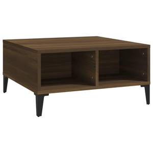 vidaXL, vidaXL Couchtisch Braun Eichen-Optik 60x60x30 cm Holzwerkstoff