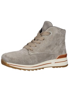 ARA, Ara Schnürboots »OSAKA«, mit Metalliceinsatz an der Ferse, G-Weite, Schnürstiefelette Seitlicher Reißverschluss Ara Taupe