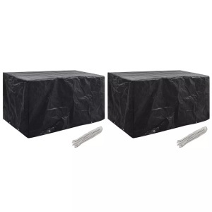 vidaXL, vidaXL Gartenmöbel-Abdeckungen 2 Stk. 8 Ösen 180x70x90 cm, vidaXL Gartenmöbel-Abdeckungen 2 Stk. 8 Ösen 180x70x90 cm