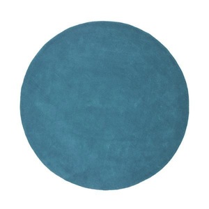 LA REDOUTE INTERIEURS, Runder Teppich Renzo, Baumwoll-Tuft, grosses Modell, La Redoute Intérieurs - Runder Teppich Renzo, 120cm, Blau