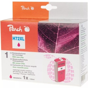 Peach, Peach Tintenpatrone magenta kompatibel zu HP No. 72, C9372A, Peach HP 72 XLM Druckerpatrone XL ma ersetzt HP No. 72XL M, C9372A für z.B. HP DesignJet T 1100 24 Inch, HP DesignJet T 1100 44 Inch, HP DesignJet T 610