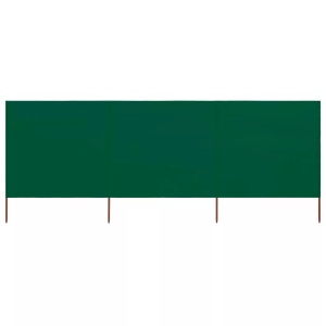 vidaXL, vidaXL 3-teiliges Windschutzgewebe 400 x 80 cm Grün, vidaXL 3-teiliges Windschutzgewebe 400 x 80 cm Grün