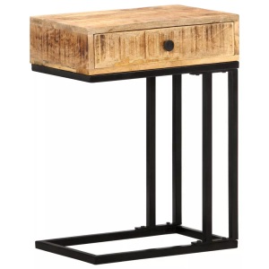vidaXL, vidaXL Beistelltisch U-Form 45x30x61 cm Mango Massivholz, vidaXL Beistelltisch U-Form 45x30x61 cm Mango Massivholz