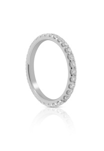 MUAU Schmuck, Mémoire Ring Diamant 1.00ct. Weissgold 750 Damen Silber 51, MUAU Schmuck - Mémoire Ring Diamant 1.00ct. Weissgold 750, 51, Weiss