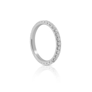 MUAU Schmuck, Mémoire Ring Diamant 1.00ct. Weissgold 750 Damen Silber 51, MUAU Schmuck - Mémoire Ring Diamant 1.00ct. Weissgold 750, 51, Weiss