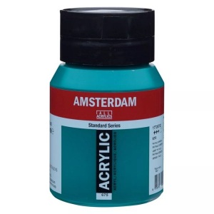 Amsterdam, AMSTERDAM ACRYL 500ML PHTH.GRUEN, TALENS Acrylfarbe Amsterdam 500ml 17726752 phthalogrün