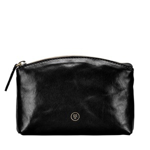 Maxwell Scott, Chia - Leder Kosmetiktasche Unisex Schwarz ONE SIZE, 