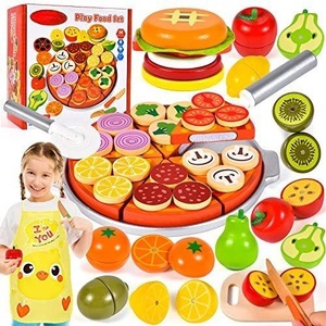 Activity-board, Kinderküche Holzspielzeug Spielküche Zubehör Küchenspielzeug Lebensmittel Holz mit Pizza Gemüse Obst Schürze Multicolor, Activity-board - Kinderküche Holzspielzeug Spielküche Zubehör Küchenspielzeug Lebensmittel Holz mit Pizza Gemüse Obst Schürze, One Size, Multicolor