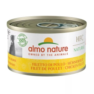 Almo Nature Classic, Sparpaket: Almo Nature HFC 24 x 95 g - Hühnerfilet, Almo HFC Natural Dog Hühnerfilet, Nassfutter für Hunde (95g)