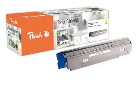 Peach, Peach Tonermodul gelb kompatibel zu OKI MC851, 44059165, Peach Toner OKI 44059165 Yellow