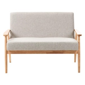 Beliani, Beliani - 2 Sitzer Sofa aus Stoff ESRUM, One Size, Braun Medium, Beliani - 2 Sitzer Sofa aus Stoff ESRUM, One Size, Braun Medium