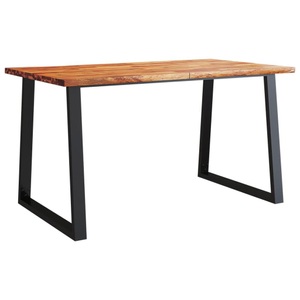 vidaXL, vidaXL Esstisch Baumkante 140x80x75 cm Massivholz Akazie