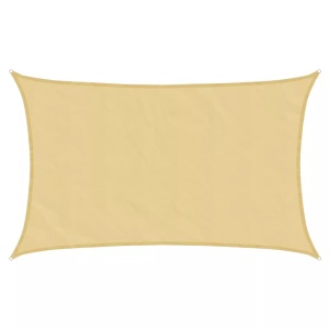 vidaXL, vidaXL Sonnensegel Sandfarbe 8x5 m 100% Polyester Oxford, vidaXL Sonnensegel Sandfarbe 8x5 m 100% Polyester Oxford