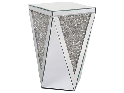 Beliani, Beistelltisch aus Glas Glamourös LUXEY Beistelltisch aus Glas Glamourös LUXEY