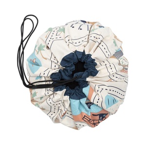 Play & Go, Play & Go 2in1 Spielmatte und Spielzeugsack L.A. ROADMAP (Ø140) in blau/bunt, Play&Go - Spielsack, L.A. Roadmap Spielzeugsack, One Size, Multicolor