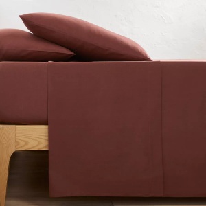 LA REDOUTE INTERIEURS, Leintuch Scenario aus Baumwolle Leintuch Scenario aus Baumwolle, La Redoute Intérieurs - Leintuch Scenario aus Baumwolle, 150x250cm, Rot
