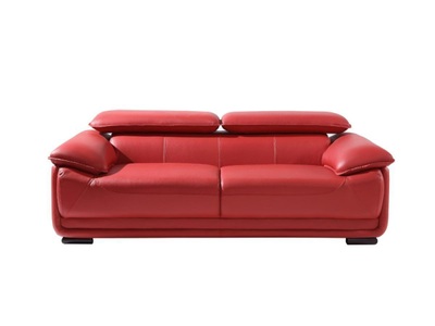 Vente-unique, Ledersofa 3Sitzer MACELO Ledersofa 3Sitzer MACELO