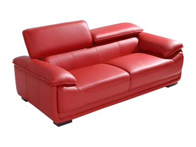 Vente-unique, Ledersofa 3Sitzer MACELO Ledersofa 3Sitzer MACELO