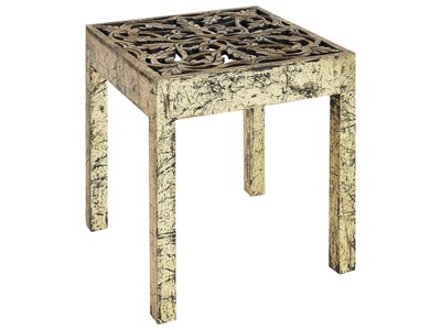 Beliani, Beistelltisch aus Mango Holz Retro PALASI Beistelltisch aus Mango Holz Retro PALASI, Beliani - Beistelltisch aus Mango Holz Retro PALASI, One Size, Gelbgold