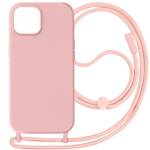 Avizar, Kettenhülle iPhone 15 Zartrosa, Avizar - Kettenhülle iPhone 15 Zartrosa, Puderrosa