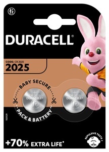 Duracell, Duracell Cr2025 3 V - Knopfzelle (Silber), Duracell, Unsere Neuheiten, Duracell Spezial Lithium Knopfzellen CR2025 2 Stk., Produkte & Wohnen