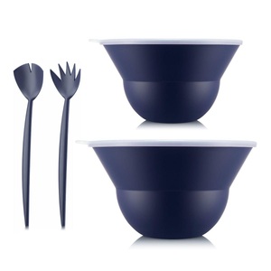 BODUM, Bodum Salatschüssel Topee 4 Stück, Dunkelblau, Bodum Salatschüssel »Topee 4 Stück, Dunkelblau«, 4 tlg., aus Kunststoff