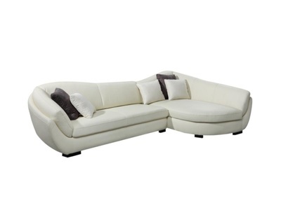 LINEA SOFA, Ecksofa Leder 5Sitzer CAIPI Büffelleder Elfenbein Ecke Rechts Ecksofa Leder 5Sitzer CAIPI Büffelleder Elfenbein Ecke Rechts, LINEA SOFA - Ecksofa Leder 5Sitzer CAIPI Büffelleder Elfenbein Ecke Rechts, One Size