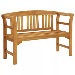 vidaXL, vidaXL Gartenbank 114 cm Massivholz Akazie, vidaXL Gartenbank 114 cm Massivholz Akazie