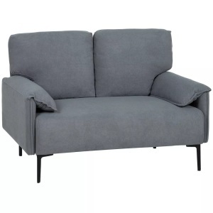 HOMCOM, HOMCOM - 2-Sitzer-Sofa, One Size, Grau, HOMCOM - 2-Sitzer-Sofa, One Size, Grau