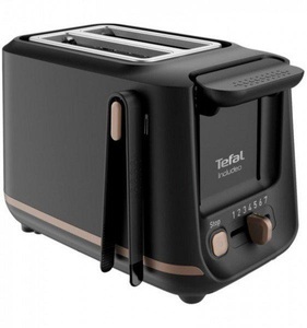 Tefal, TEFAL Includeo TT5338 - Toaster (Schwarz), Tefal TT5338CH Toaster Schwarz