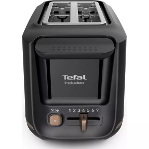 Tefal, TEFAL Includeo TT5338 - Toaster (Schwarz), Tefal TT5338CH Toaster Schwarz