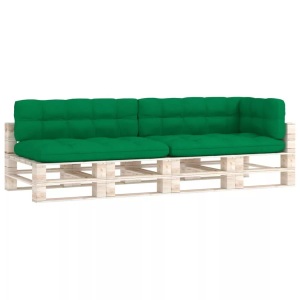 vidaXL, vidaXL Palettensofa-Auflagen 5 Stk. Grün, vidaXL Palettenkissen 5-tlg. Grün Stoff