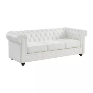 Vente-unique, Ledersofa 3Sitzer CHESTERFIELD Büffelleder Ledersofa 3Sitzer CHESTERFIELD Büffelleder
