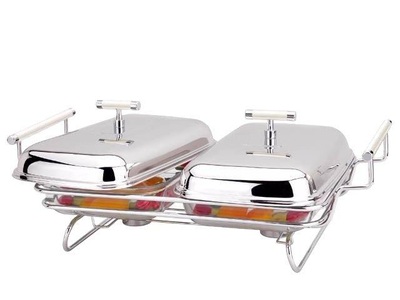 House Art, Chafing Dish Mit Doppelservice 2x1.5l Unisex ONE SIZE, House Art - Chafing Dish mit Doppelservice 2x1.5L, One Size