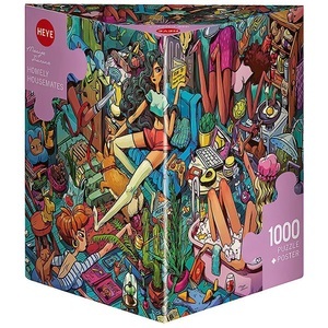 Puzzle Homely Housemates Triangular (1000Teile)