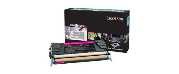 Lexmark, Lexmark Rückgabe Toner X748 X748H1MG Original Magenta 10000 Seiten, LEXMARK Tonerkassette magenta 10.000 seiten passend für: X 748 DE;X 748 DTE;X748