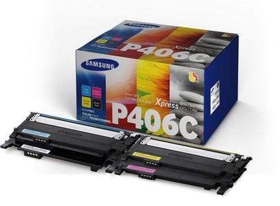 Samsung, Samsung Rainbow Clt-P406C/els Toner-Modul, Samsung Toner Rainbow Kit, CMYBK, CLT-P406C, (1000/1500 Seiten)