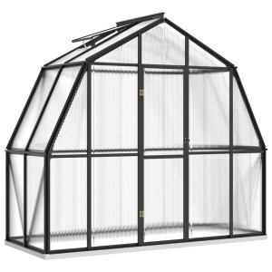 vidaXL, vidaXL Gewächshaus mit Fundamentrahmen Anthrazit 3,3 m² Aluminimum, vidaXL Gewächshaus mit Fundamentrahmen Anthrazit 3,3 m² Aluminimum