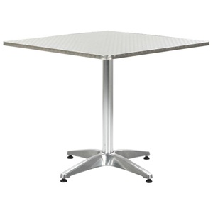Diverse Hardware, Gartentisch Silbern 80 x 80 x 70 cm Aluminium, vidaXL Gartentisch Silbern 80x80x70 cm Aluminium