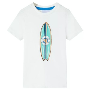 vidaXL, vidaXL Kinder-Kurzarmshirt Ecru 92