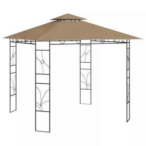 vidaXL, vidaXL Pavillon 3x3x2,7 m Taupe 160 g/m²